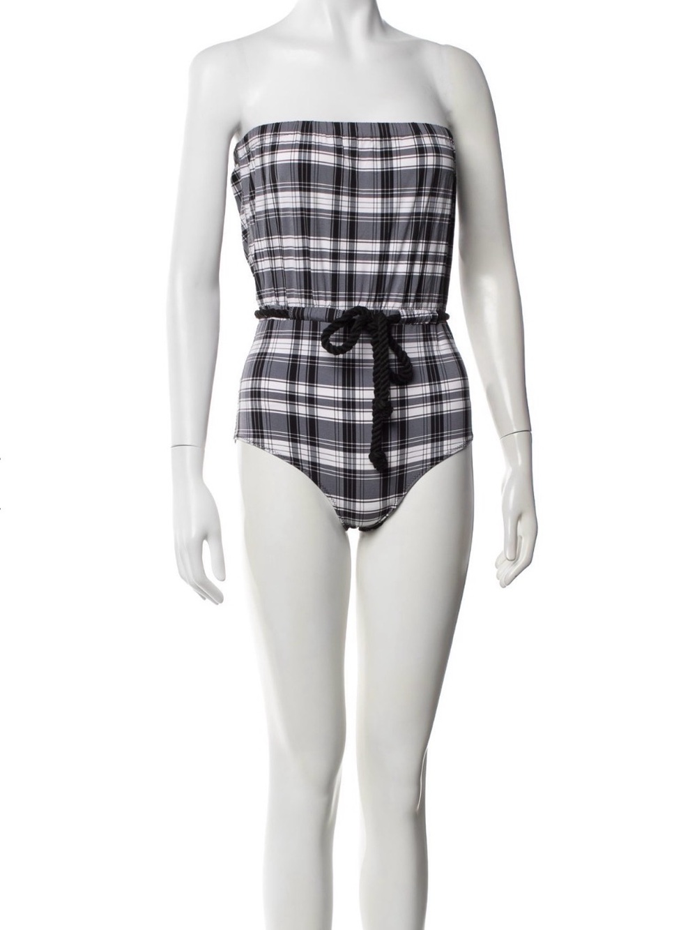 Lisa Marie Fernandez
Plaid Print Braided Accents One-Piece XS 🖤🤍🖤🤍